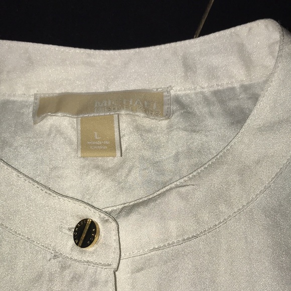 Long sleeve white & gold Michael kors top - Picture 6 of 7